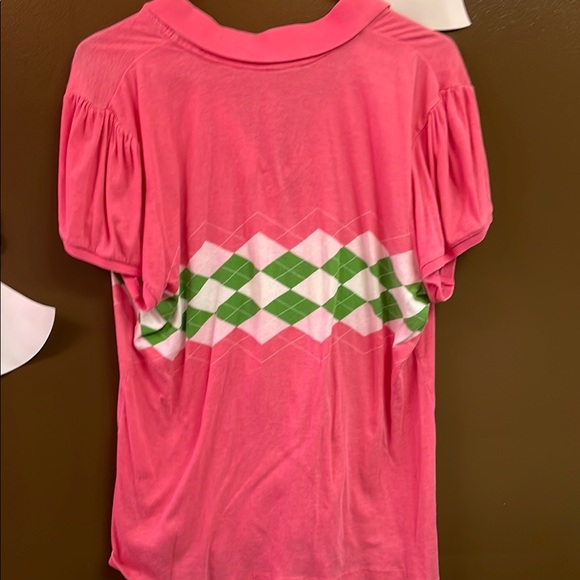 Gap Pink Argyle Polo Shirt - Picture 3 of 3